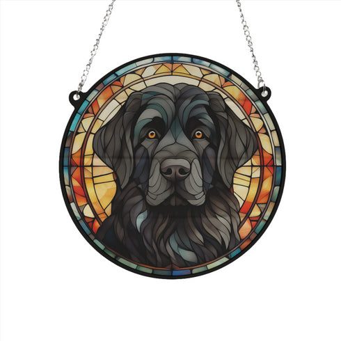 Newfoundland Stained Glass Effect Suncatcher